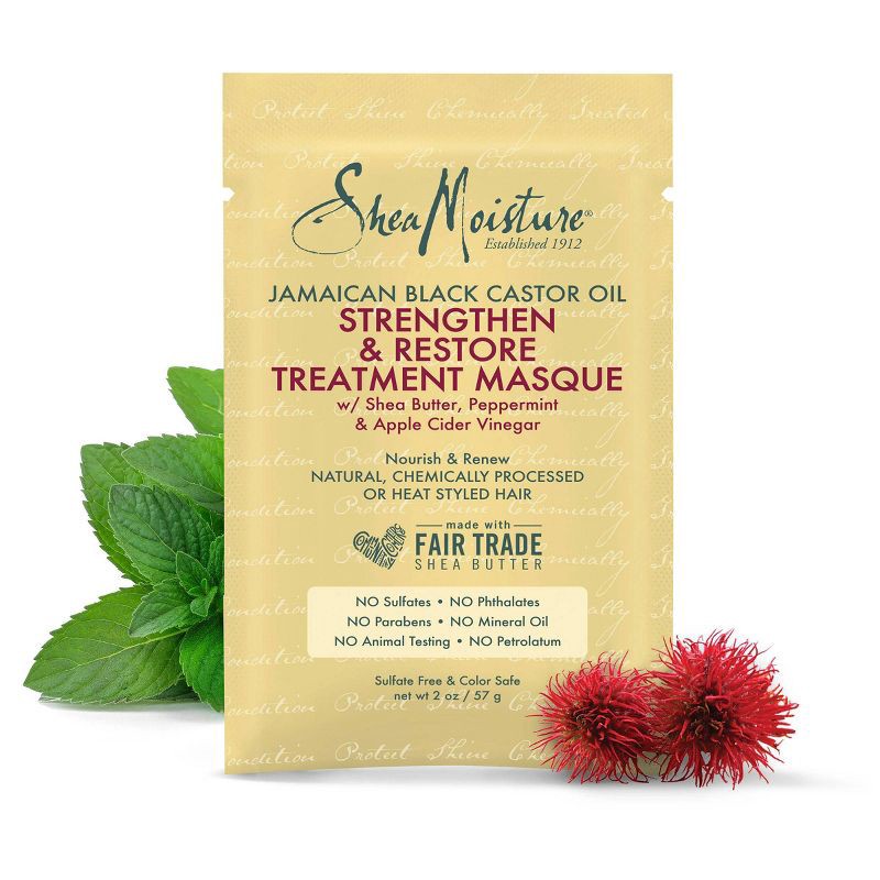 slide 5 of 5, SheaMoisture Jamaican Black Castor Oil Strengthen & Restore Hair Mask - 2oz, 2 oz