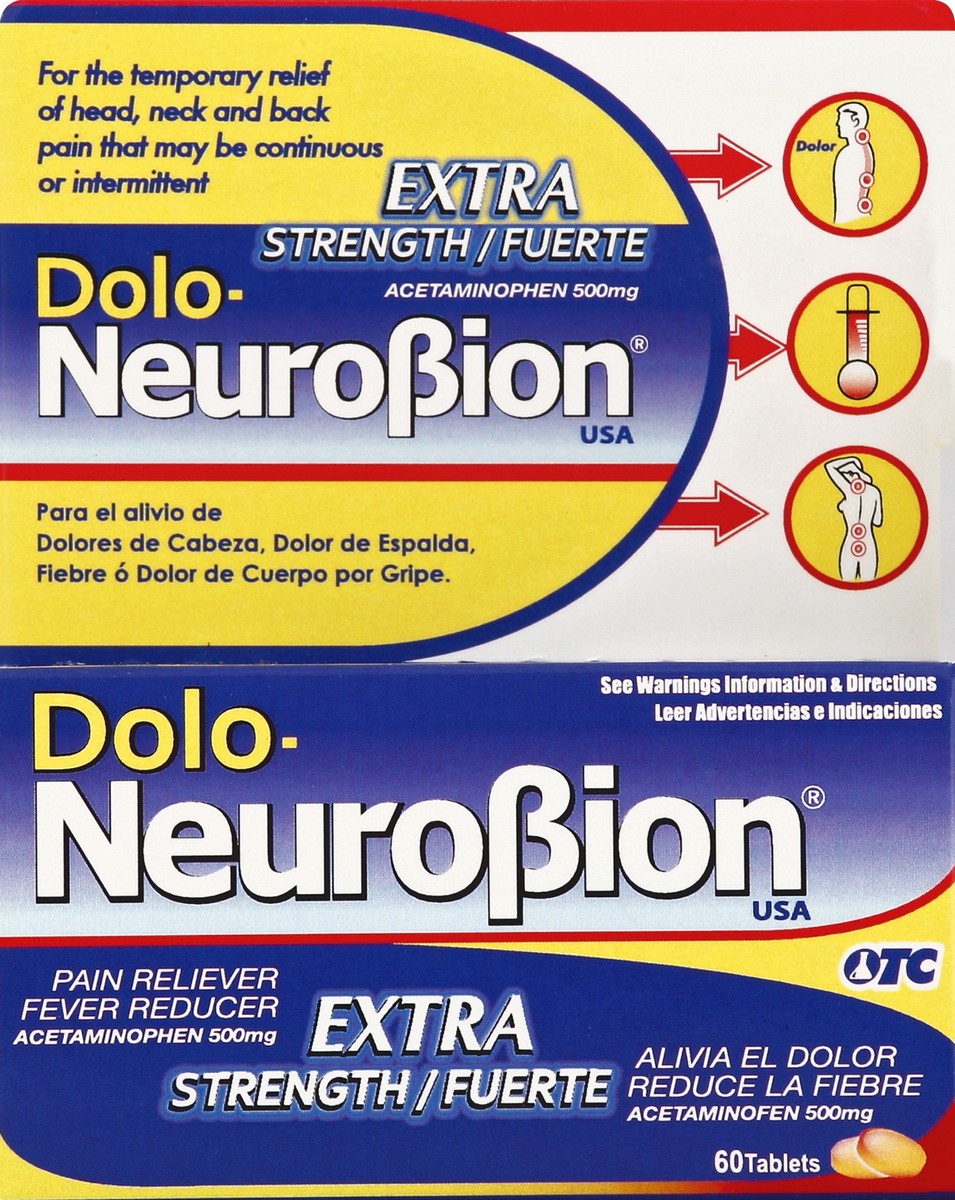 slide 4 of 5, NeuroBion Pain Reliever/Fever Reducer 60 ea, 1 ct