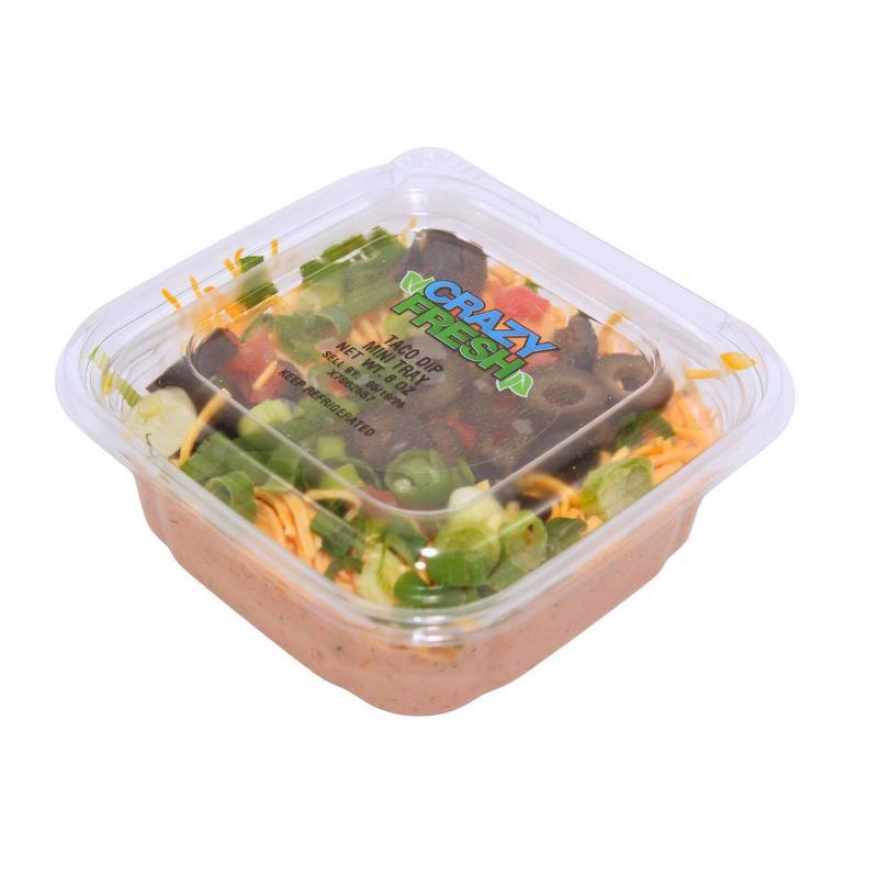 slide 3 of 7, Crazy Fresh Taco Dip Mini Tray - 8oz, 8 oz