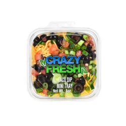 Crazy Fresh Taco Dip Mini Tray - 8oz