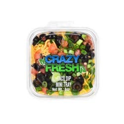 Crazy Fresh Taco Dip Mini Tray - 8oz