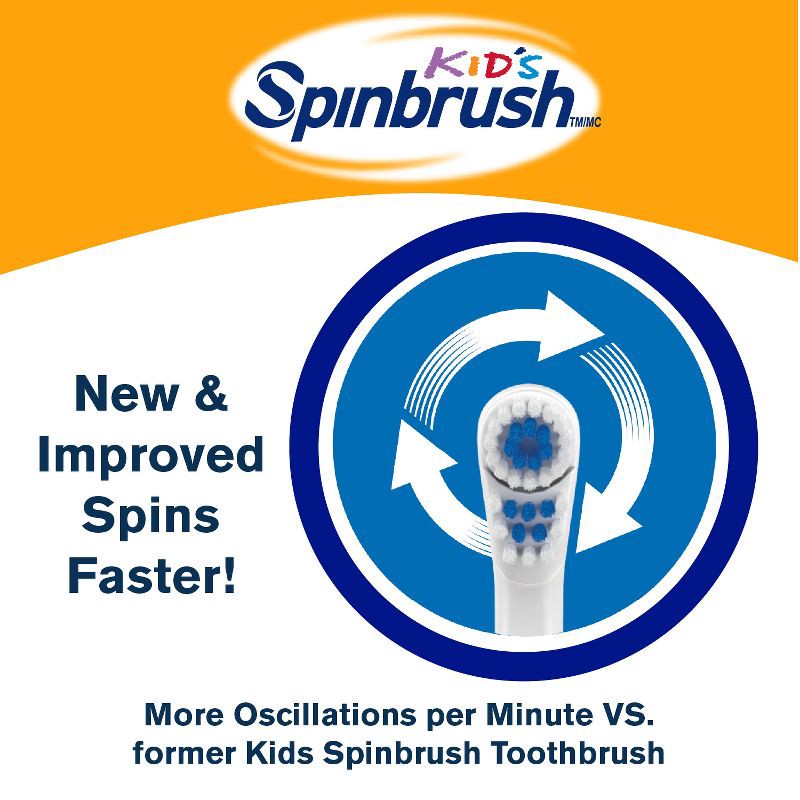 slide 6 of 16, Spinbrush Paw Patrol Kids Battery Electric Toothbrush, 1 ct