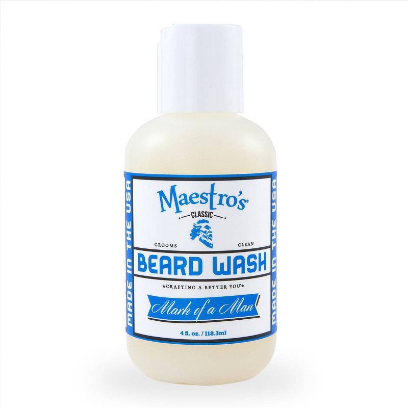 slide 1 of 3, Maestro's Classic Mark of a Man Blend Beard Wash - 4 fl oz, 4 fl oz