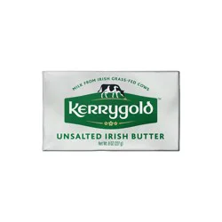 Kerrygold Irish Grass-Fed Unsalted Butter Block - 8oz Foil