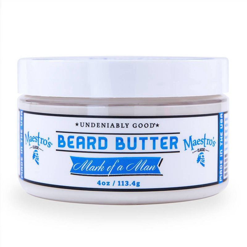 slide 2 of 4, Maestro's Classic Beard Butter Mark of a Man Blend - 4.0oz, 4 oz