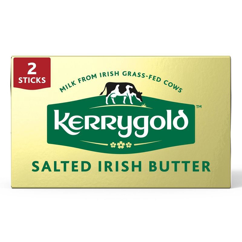 slide 1 of 12, Kerrygold Irish Grass-Fed Salted Butter Sticks - 8oz/2ct, 2 ct; 8 oz