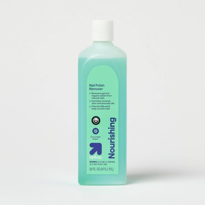 slide 1 of 3, Nourishing Nail Polish Remover - 16 fl oz - up&up™, 16 fl oz