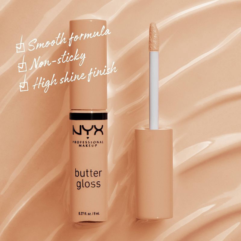 slide 4 of 8, NYX Professional Makeup Butter Lip Gloss - 13 Fortune Cookie - 0.27 fl oz, 0.27 fl oz