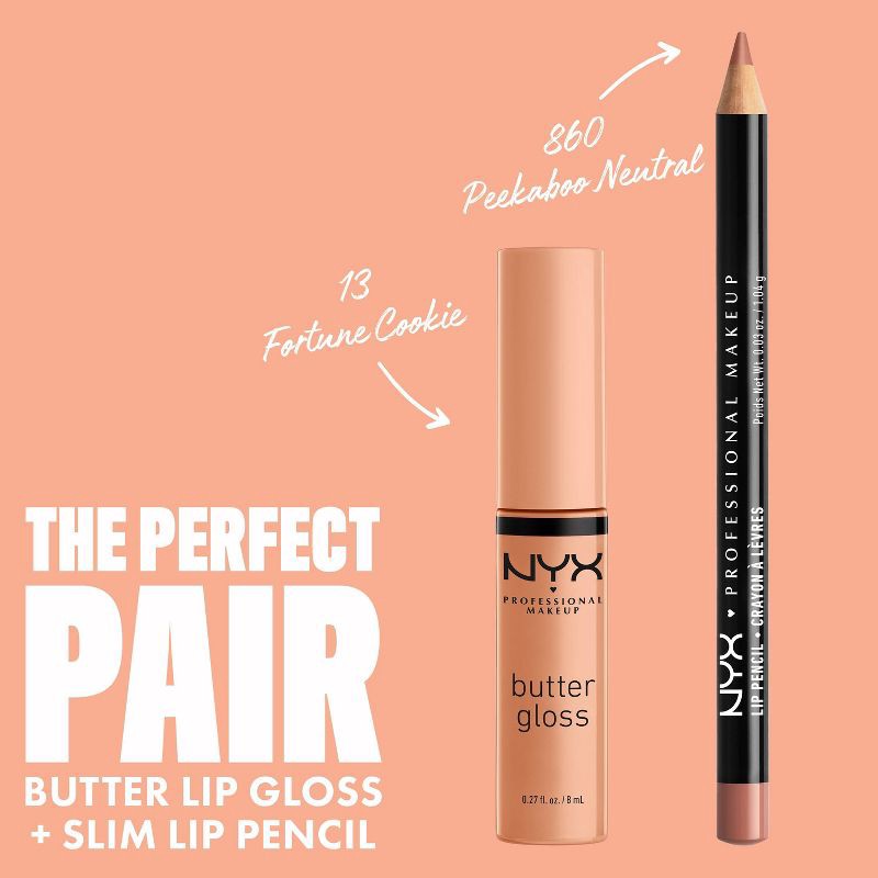 slide 5 of 8, NYX Professional Makeup Butter Lip Gloss - 13 Fortune Cookie - 0.27 fl oz, 0.27 fl oz