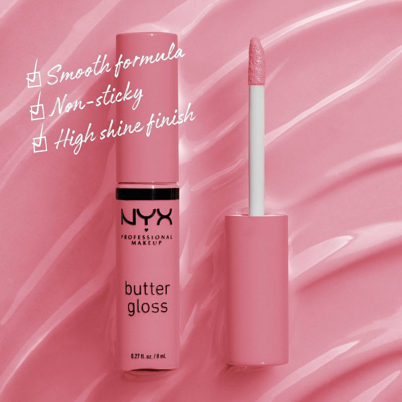 slide 4 of 8, NYX Professional Makeup Butter Lip Gloss - 15 Angel Food Cake - 0.27 fl oz, 0.27 fl oz