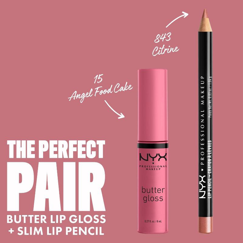 slide 5 of 8, NYX Professional Makeup Butter Lip Gloss - 15 Angel Food Cake - 0.27 fl oz, 0.27 fl oz