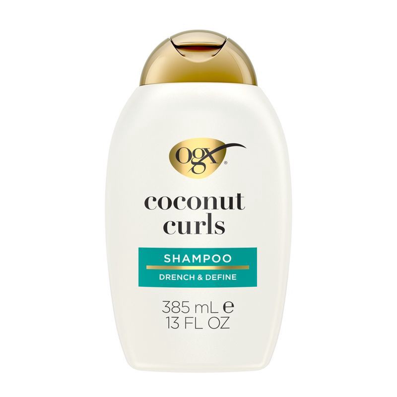 slide 1 of 8, OGX Quenching+ Coconut Curls Shampoo Curly Hair Shampoo with Coconut Oil, Citrus Oil & Honey - 13 fl oz, 13 fl oz