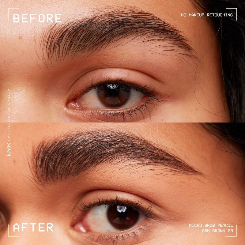 slide 4 of 8, NYX Professional Makeup Vegan Micro Eyebrow Pencil - 05 Ash Brown - 0.003oz, 0.003 oz