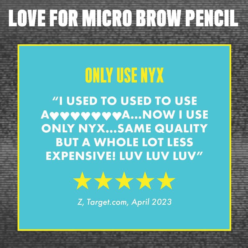 slide 7 of 8, NYX Professional Makeup Vegan Micro Eyebrow Pencil - 05 Ash Brown - 0.003oz, 0.003 oz