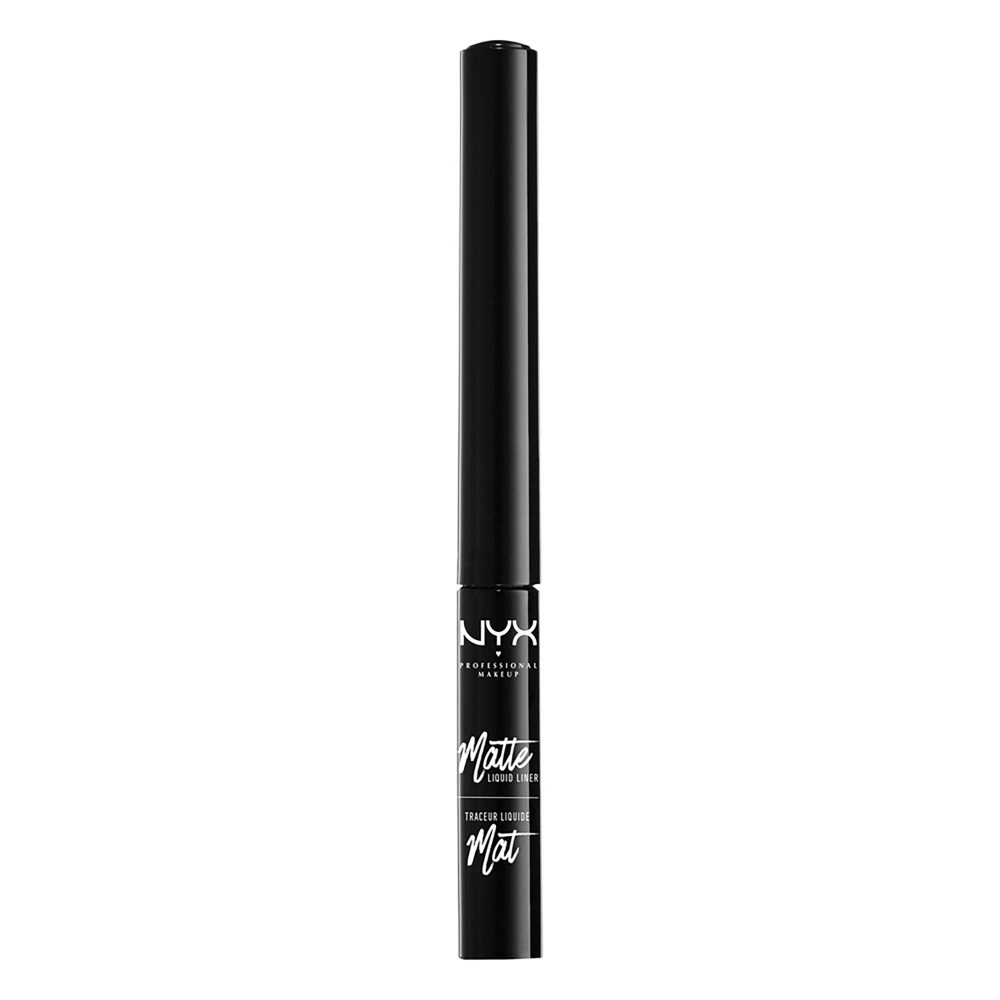 slide 2 of 5, NYX Professional Makeup Matte Liquid Liner - Vegan long-lasting formula - Black, 0.06 oz