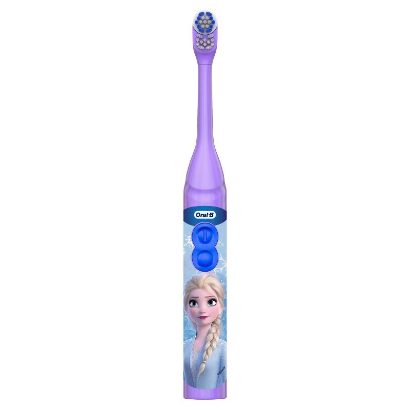 slide 2 of 10, Oral-B Kid's Battery Toothbrush featuring Disney's Frozen, Soft Bristles, for Kids 3+, 1 ct
