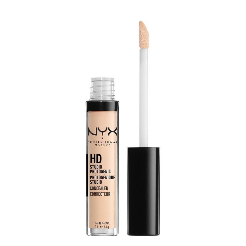 slide 1 of 4, NYX Professional Makeup HD Photogenic Undereye Concealer Wand - Medium Coverage - Porcelain - 0.11oz, 0.11 oz