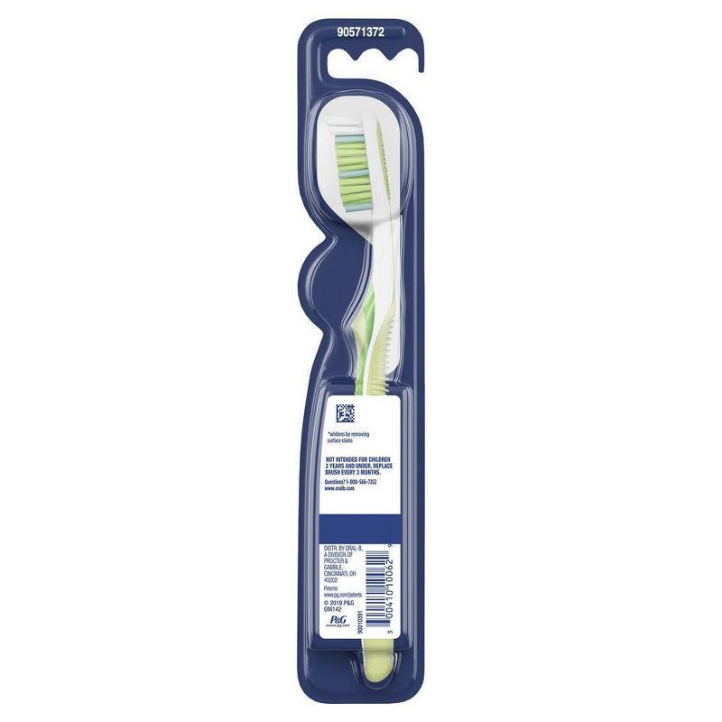 slide 2 of 9, Oral-B 3D White Vivid Manual Toothbrush, Medium Bristles - 1ct, 1 ct