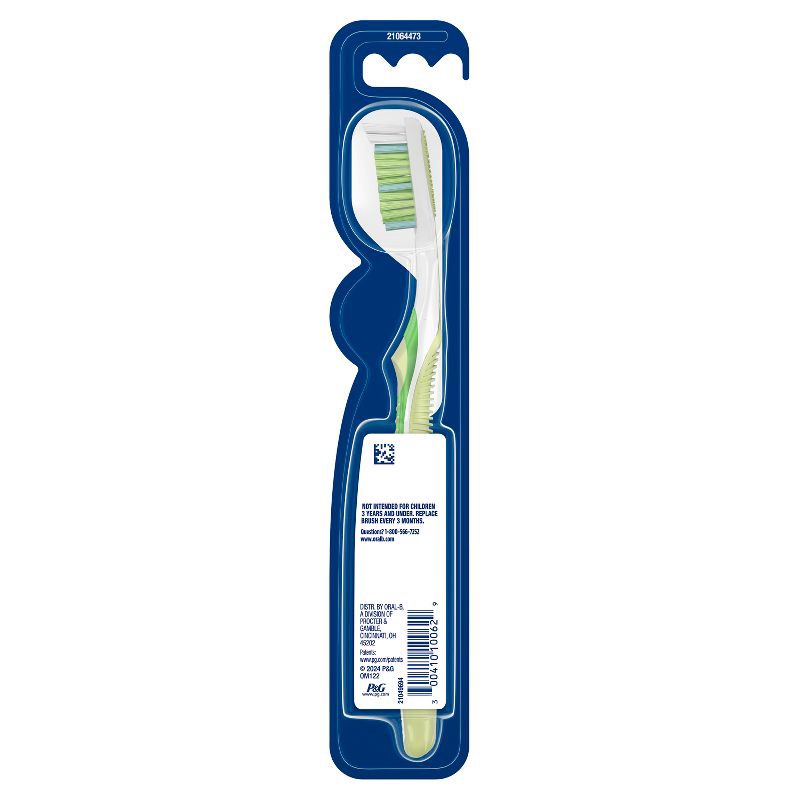 slide 4 of 9, Oral-B 3D White Vivid Manual Toothbrush, Medium Bristles - 1ct, 1 ct