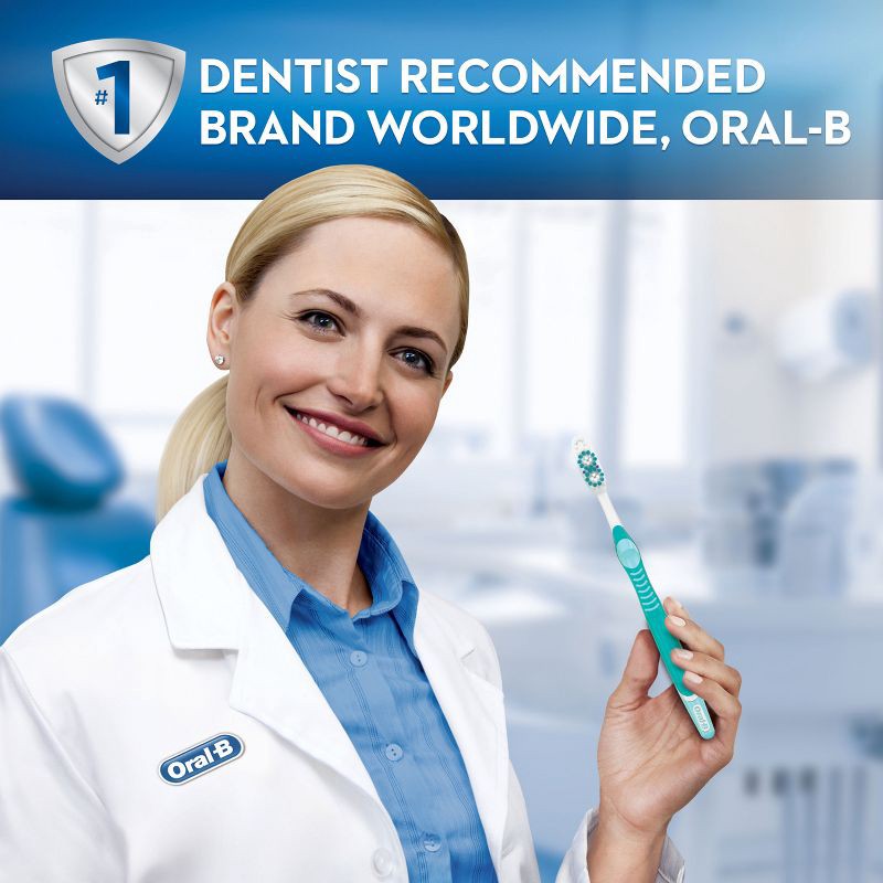 slide 7 of 9, Oral-B 3D White Vivid Manual Toothbrush, Medium Bristles - 1ct, 1 ct