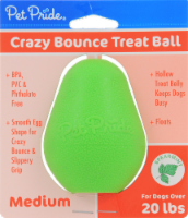 slide 1 of 1, Pet Pride Crazy Bounce Medium Treat Ball for Dogs, 1 ct