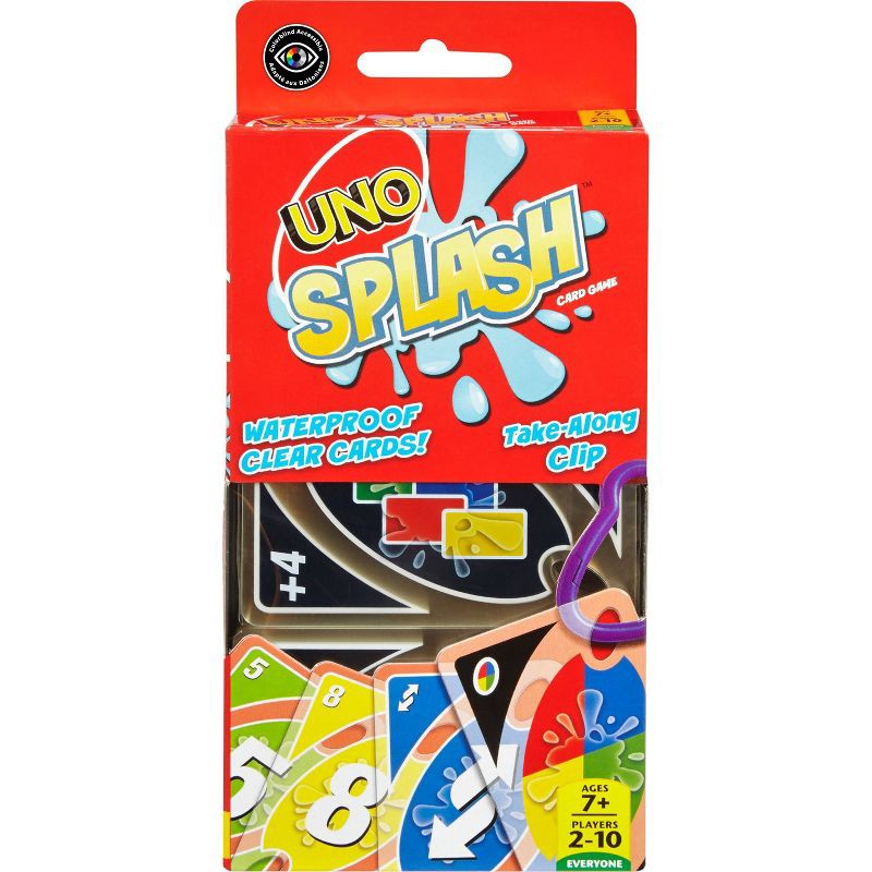 slide 1 of 6, UNO Splash Card Game, 1 ct