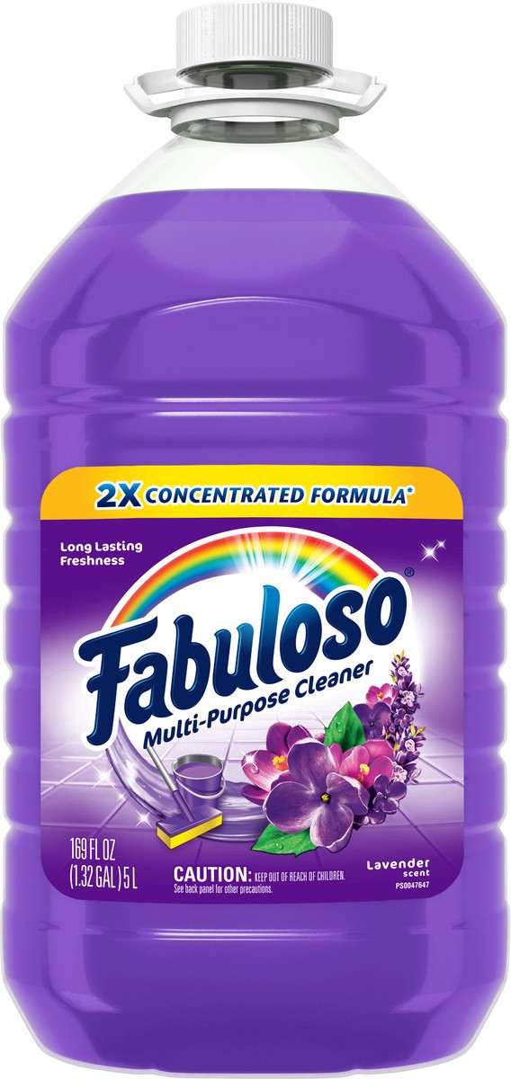 slide 2 of 8, Fabuloso Multi-Purpose Cleaner, 2X Concentrated Formula, Lavender Scent, 169 fl Oz. (3 Ct.), 169 fl oz