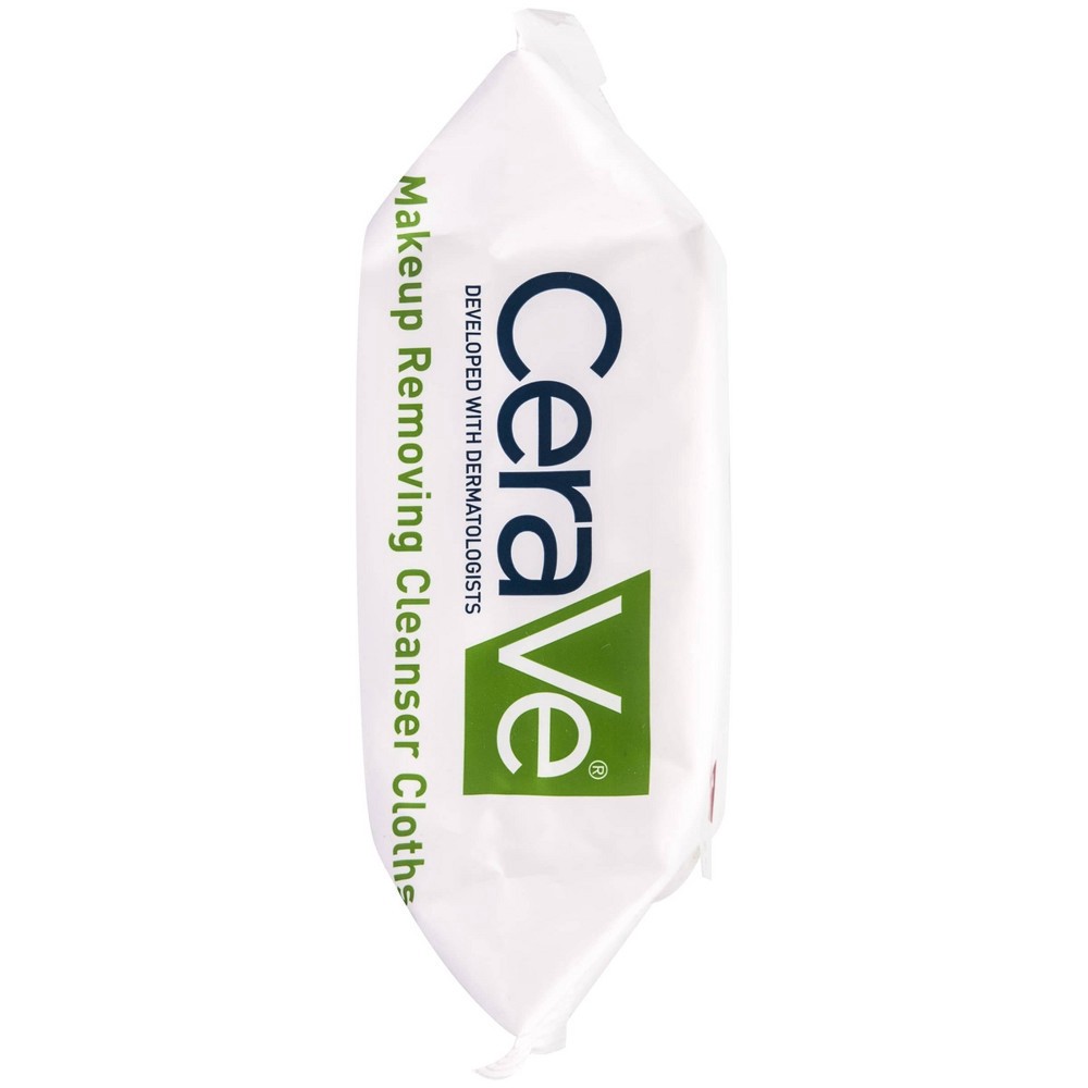 slide 5 of 5, CeraVe Makeup Remover Cleansing Cloths Ultra-Gentle Wipes with Ceramides - 25ct, 25 ct