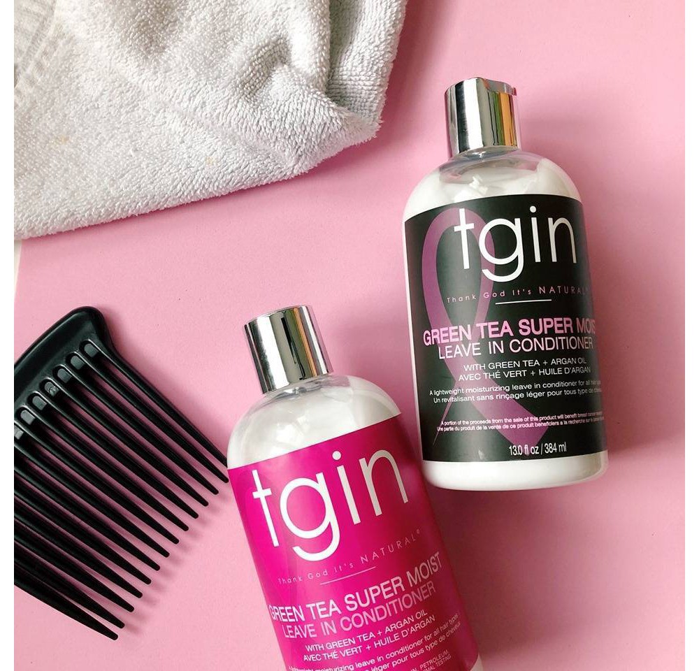 TGIN Green Tea Super Moist LeaveInConditioner with Green Tea and Argan Oil 13 fl oz 13 fl oz