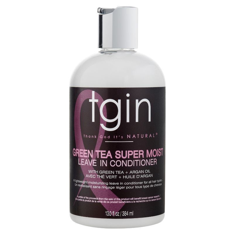 slide 1 of 1, TGIN Green Tea Super Moist Leave-In-Conditioner with Green Tea and Argan Oil - 13 fl oz, 13 fl oz