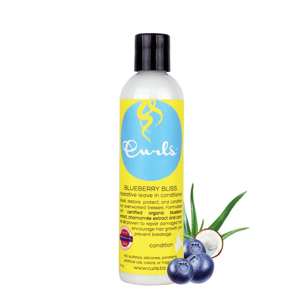 slide 4 of 4, Curls Blueberry Bliss Reparative Leave In Conditioner - 8 fl oz, 8 fl oz