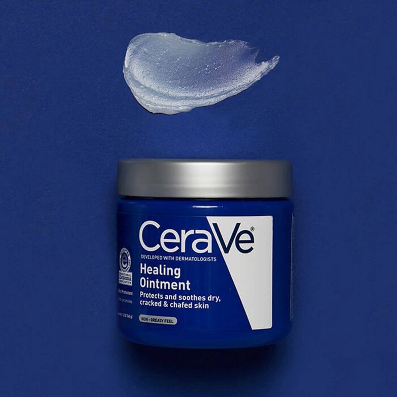 slide 4 of 12, CeraVe Healing Ointment Skin Protectant, Soothes Dry, Cracked and Chafed Skin, Non-Greasy Unscented - 12oz, 12 oz