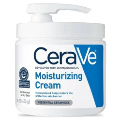 CeraVe Moisturizing Face & Body Cream with Pump for Normal to Dry Skin - 16 fl oz