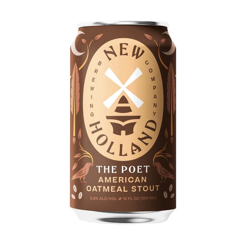 slide 2 of 2, New Holland Brewing New Holland The Poet Oatmeal Stout Beer - 6pk/12 fl oz Cans, 6 ct; 12 fl oz