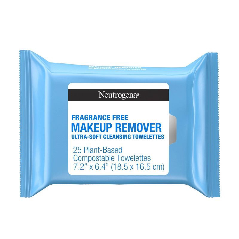 slide 1 of 7, Neutrogena Remover Wipes - Fragrance Free - 25ct, 25 ct