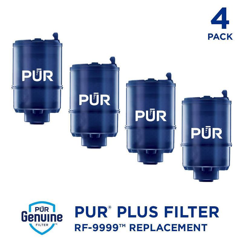 slide 2 of 11, PUR MineralClear Replacement Faucet Filter 4pk: PUR Filtration, Reduces Odors, Filters Pesticides, Mercury, Lead, 4 ct