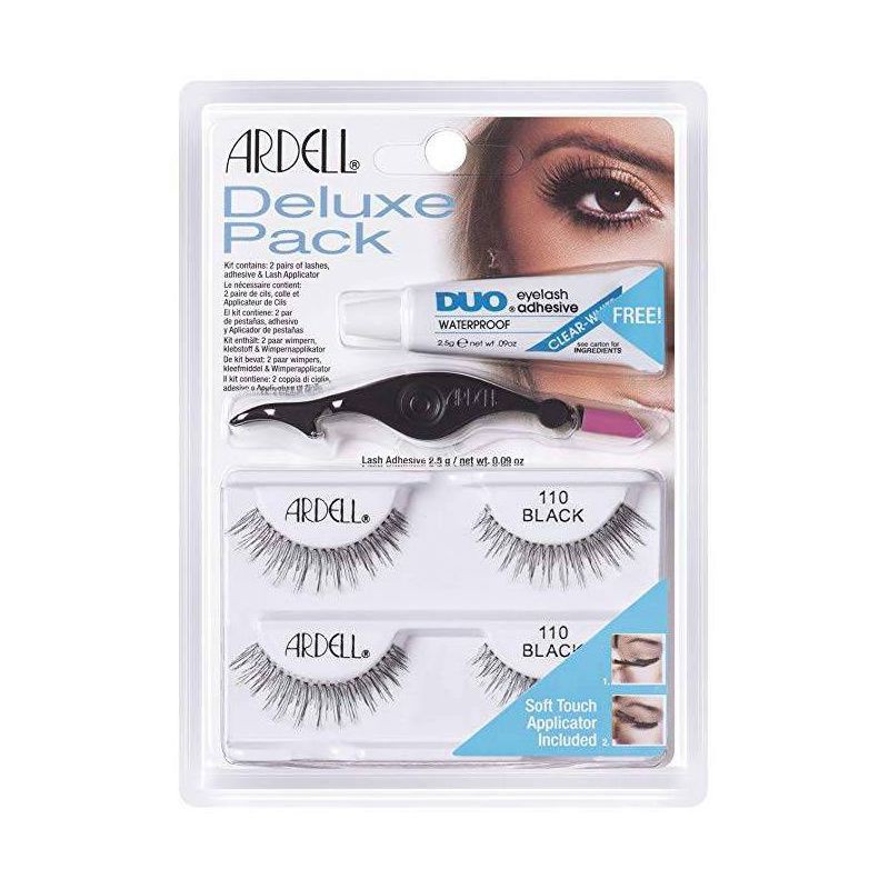 slide 1 of 3, Ardell Eyelash 110 Deluxe Kit Black - 2ct, 2 ct