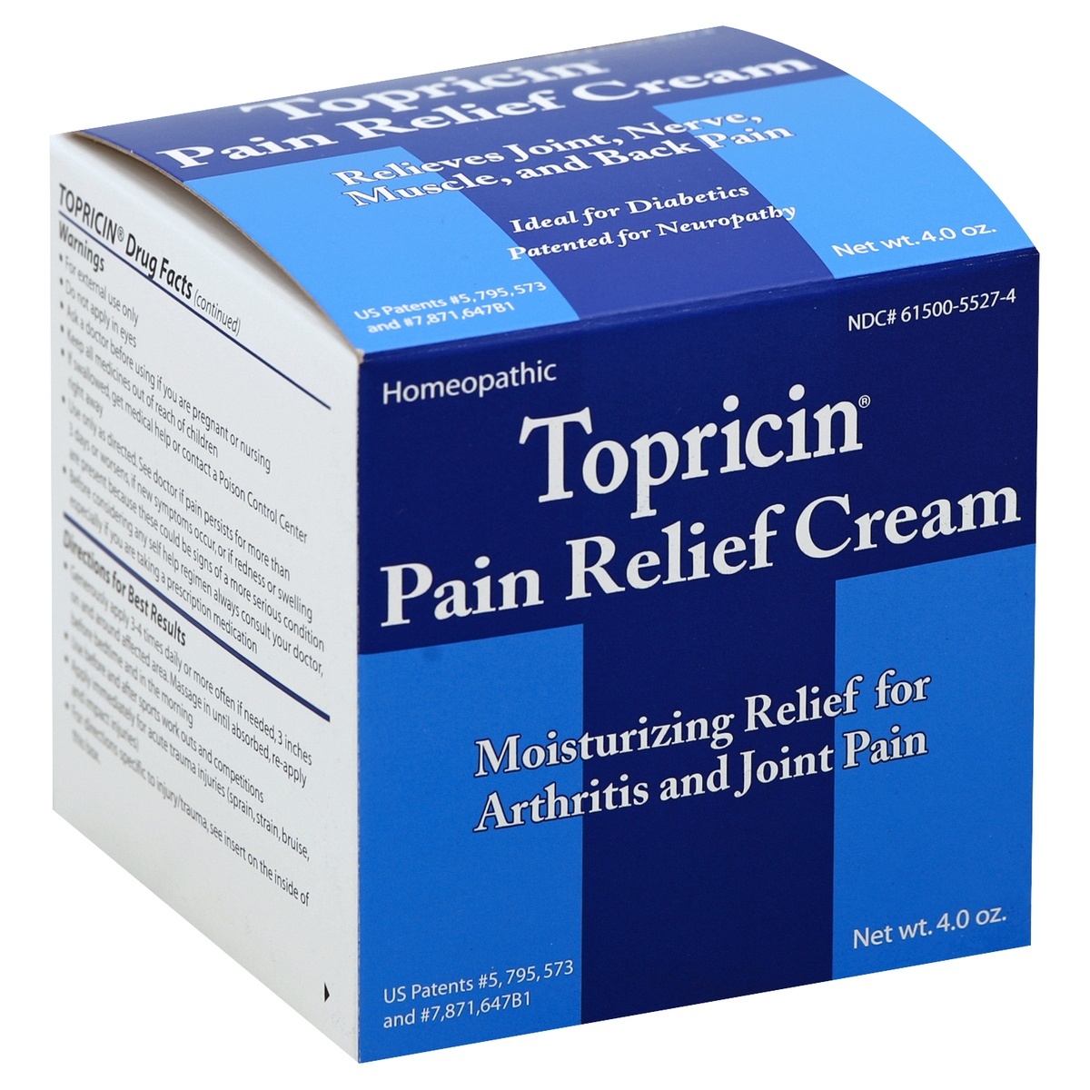 slide 1 of 1, Topricin Cream Pain Relief, 4 oz