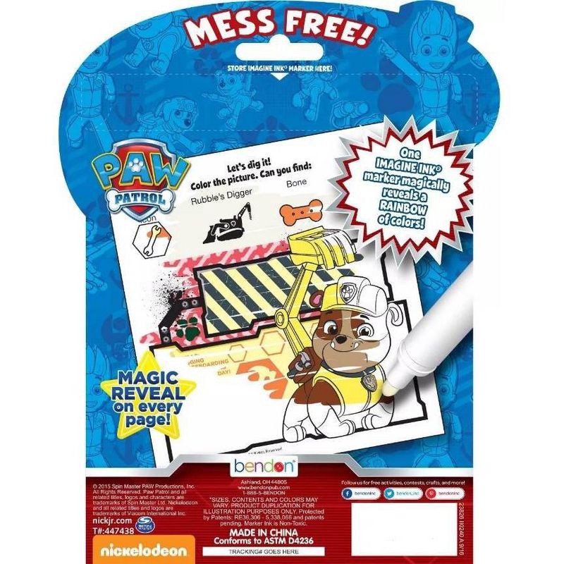 slide 3 of 3, Bendon PAW Patrol Imagine Ink Coloring Book, 1 ct