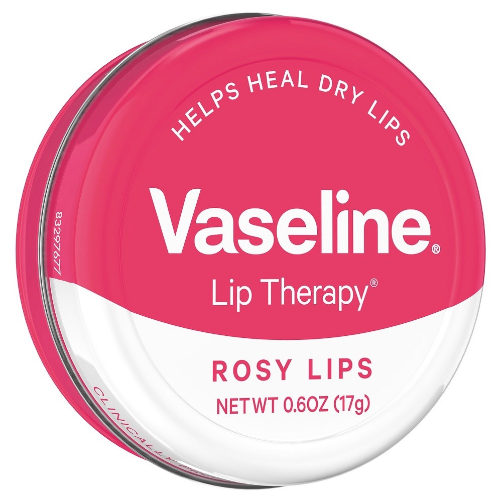 slide 6 of 6, Vaseline Lip Therapy Rosy Lips Lip Balm Tin, 0.6 oz