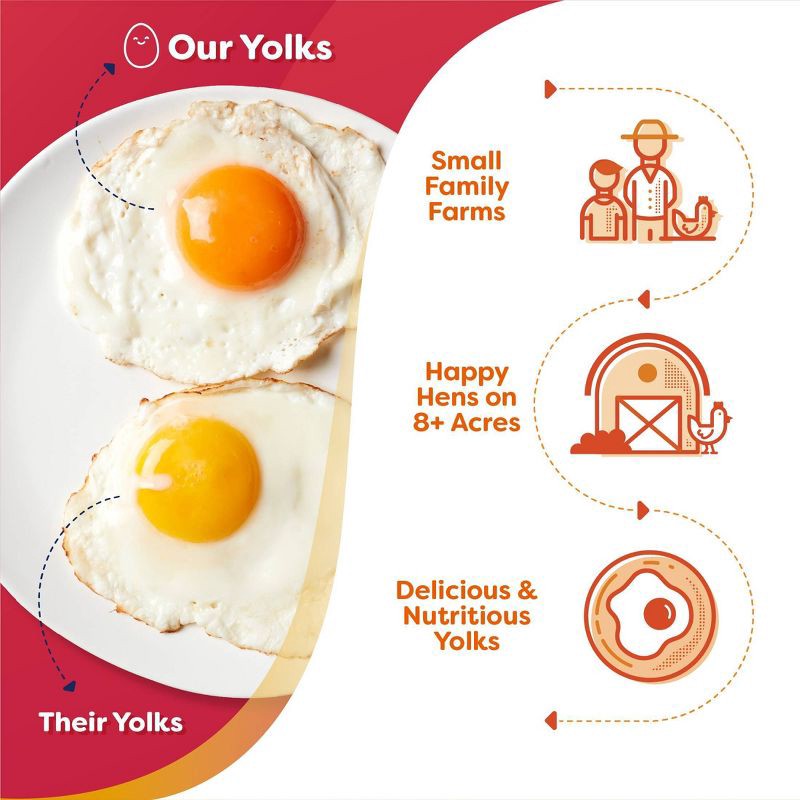 slide 4 of 7, The Happy Egg Co. Happy Egg Co. Large Brown Grade A Free Range Eggs - 12ct, 12 ct