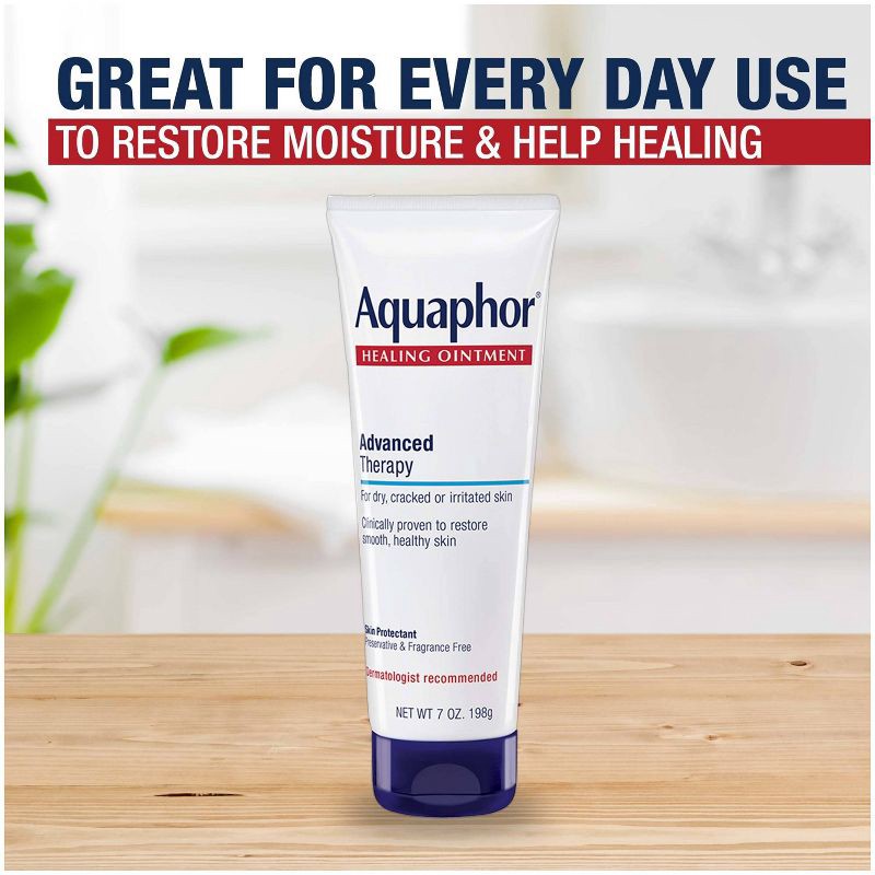 slide 10 of 13, Aquaphor Healing Ointment Skin Protectant and Moisturizer for Dry and Cracked Skin Unscented - 7oz, 7 oz