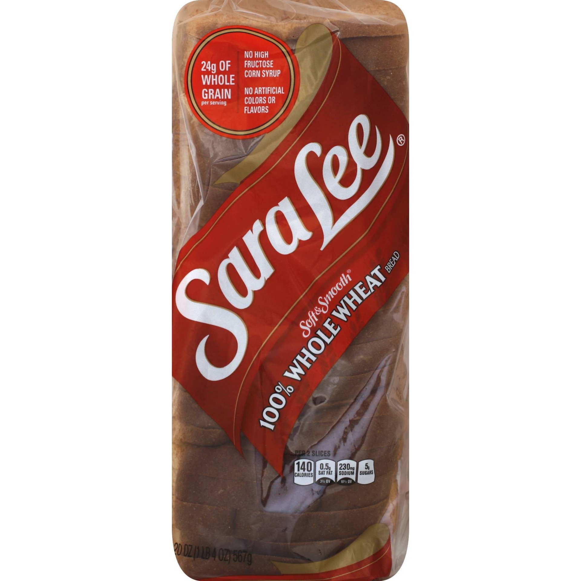 slide 1 of 4, Sara Lee Soft Wheat Bread, 20 oz