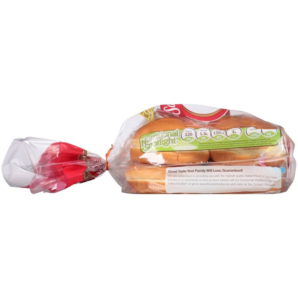 slide 5 of 7, Sara Lee Whole Grain White Hamburger Buns, 12 oz, 8 ct