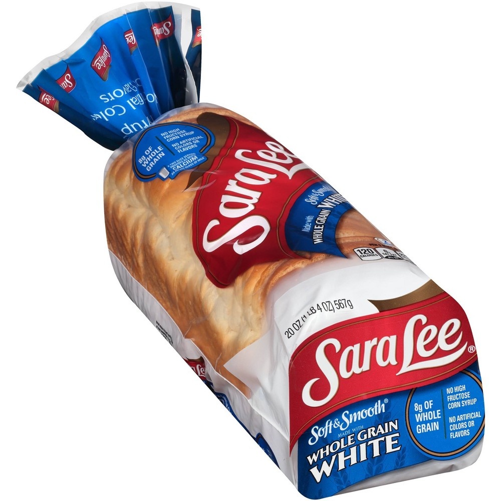 slide 2 of 3, Sara Lee Soft Whole Grain White Bread, 20 oz