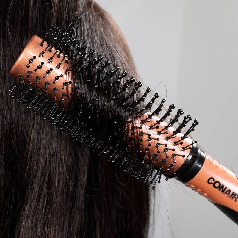 slide 7 of 8, Conair Copper Pro Nylon Bristle Round Hair Brush - Small Barrel - All Hair, 1 ct