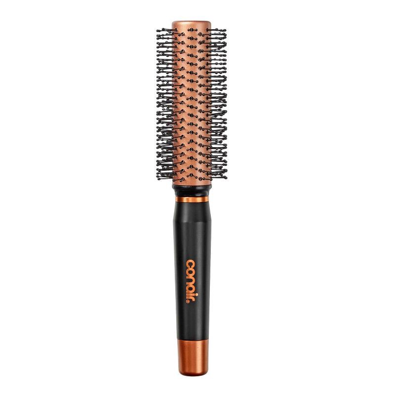 slide 1 of 9, Conair Quick Time Blow Dry Nylon Bristle Round Hair Brush - Small Barrel, 1 ct