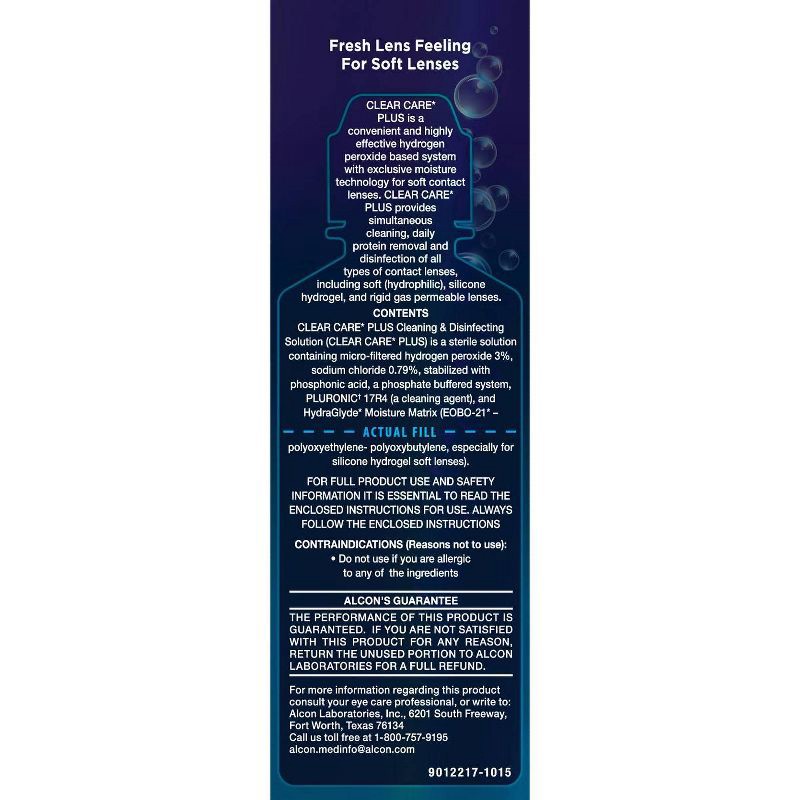 slide 4 of 5, Clear Care Plus with HydraGlyde Lens Solution - 3 fl oz, 3 fl oz