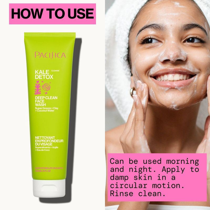 slide 8 of 9, Pacifica Kale Detox Deep Cleansing Face Wash - Scented - 5 fl oz, 5 fl oz