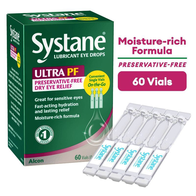 slide 2 of 8, Systane Ultra Lubricant Eye Drops Vials - 60ct, 60 ct